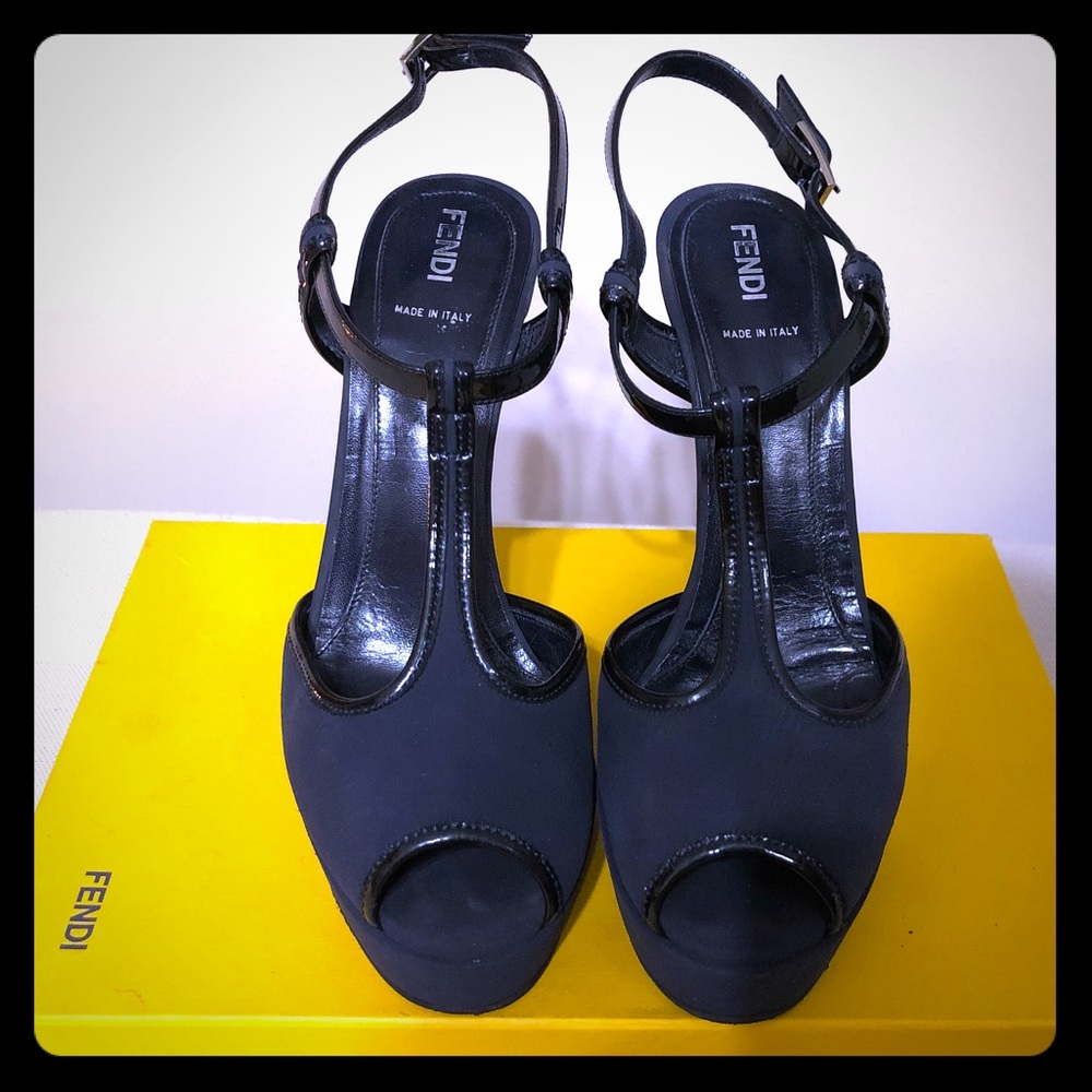 Fendi Navy Blue  Sandals